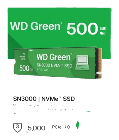 هارديسك WD 500GB SSD NVME
